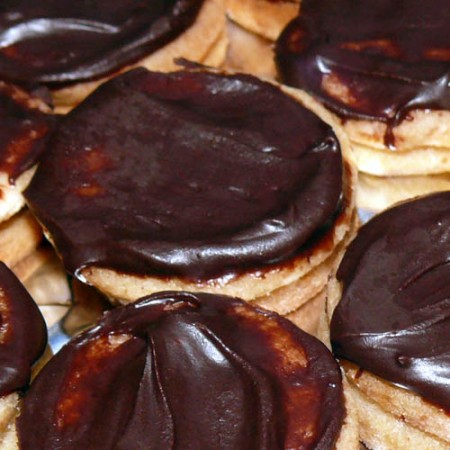 slepované sušenky z vlašských ořechů